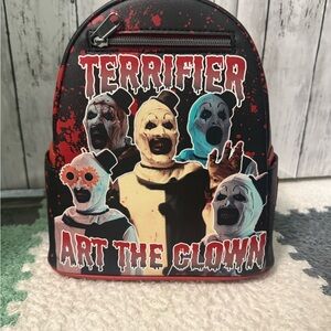 Loungefly Terrifier Art the Clown Backpack - Black and Red